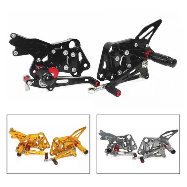 

motorcycle rearsets for rc 390 duke 2014 2020 2020 cnc adjustable footrest shift brake pedal foot pegs rear set