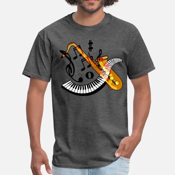 

saxophone sax jazz music t shirt men designing 100% cotton euro size s-3xl pattern gift funny spring pattern shirt