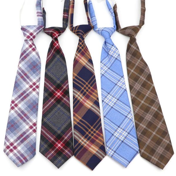 

student lazy slim necktie skinny stripped tie simplicity elastic band 7cm width 33cm length party formal designer men kids ties, Blue;purple