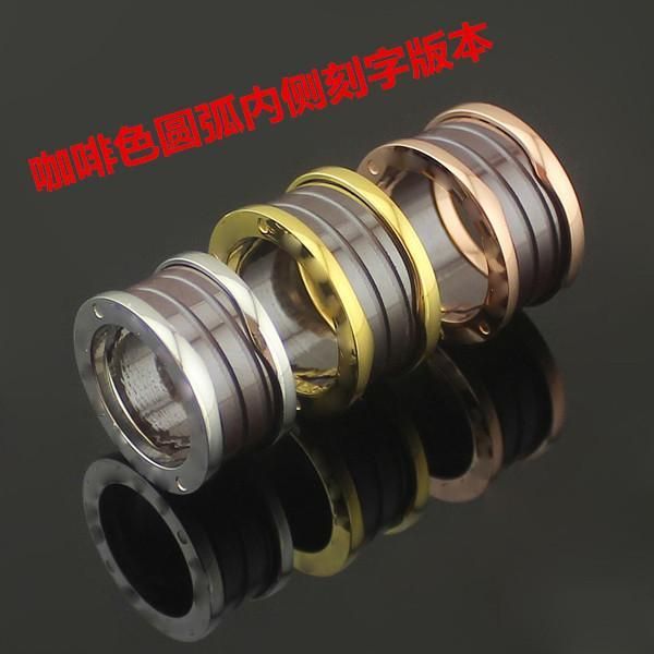 

2020 Designer Brown Ceramic Ring Thread Spring Ceramic Ring