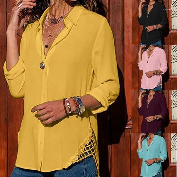 

длинные рукава твердых сыпучих блузку tops 20ss женщины blusas mujer de moda женщины повседневная шифоновая блузка нагрудные шеи, White