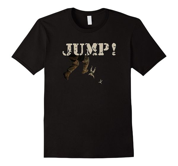 

2019 new men summer tee shirt jump paratrooper skydive t shirt funny t-shirt