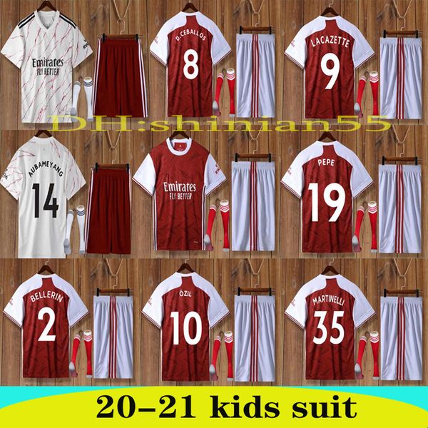 

nnw 2020 2021 arsen soccer jersey pepe saka henry guendouzi willian final tierney always forwaro 20 21kids socks kit football shirt, Black