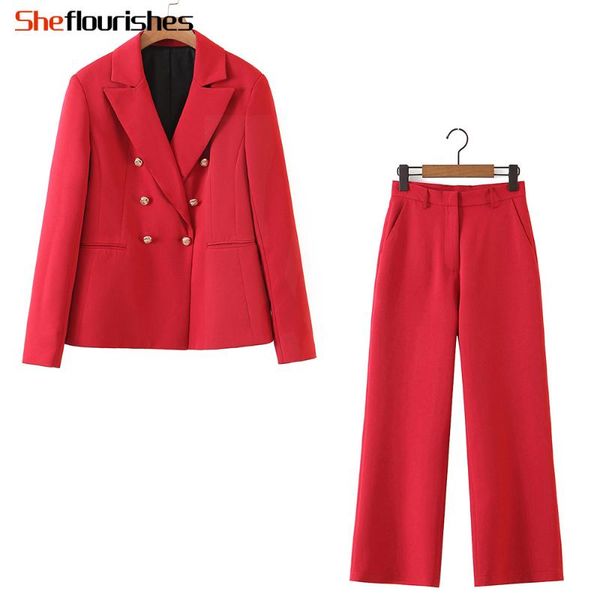 

sheflourishes women red blazers suit autumn jackets suit long sleeve female office lady work blazer sets 2020 casual skinny coat, Gray