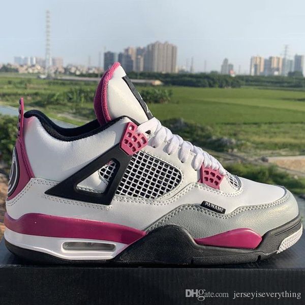 

горячий gs lemon venom 4 jumpman 4s баскетбол обувь iv карри мужчины женщины розовый белый взрыв спортивные кроссовки мужские наружные трене