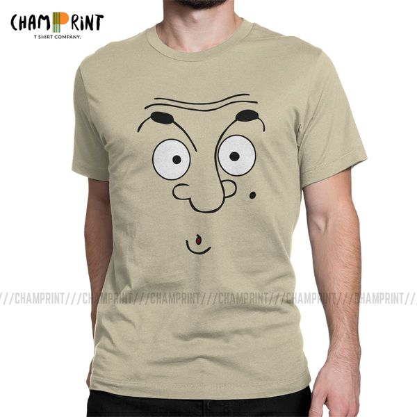 

men t-shirt mr bean novelty cotton tee shirt short sleeve comedy master t shirts crewneck clothes new arrival