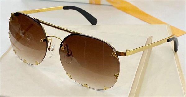 

new fashion design sunglasses 0959 frameless design oblate lens classic design popular style uv400 lens, White;black