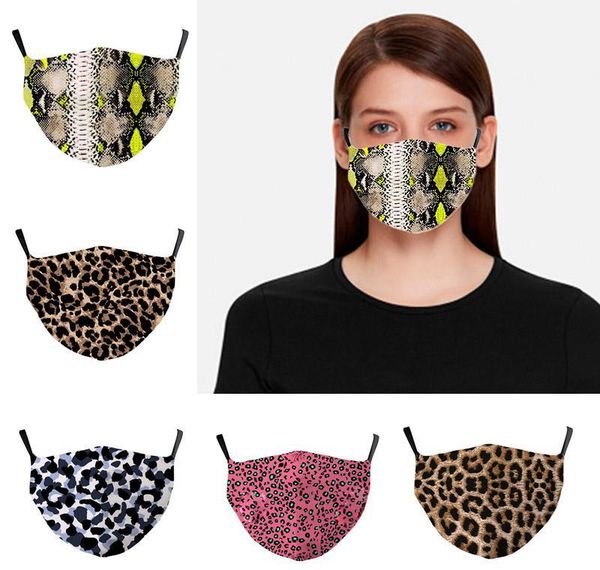 

american women masks mask print washable face european fashion popular reusable leopard cover dust-proof breathable face xhhair lftgt