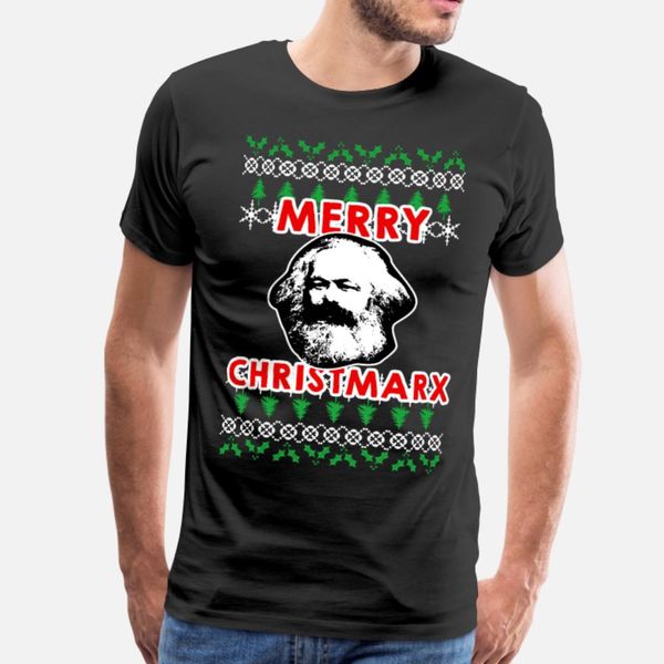 

christmas merry critmarx karl marx xmas ugly t shirt men designing tee shirt euro size s-3xl solid color fitness funny casual spring autumn