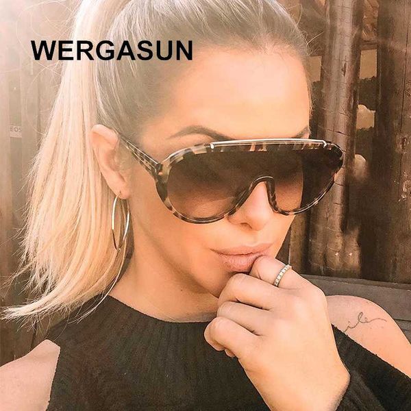 

wergasun brand design fashion sunglasses women men oversized vintage sun glasses uv400 shades eyewear, White;black