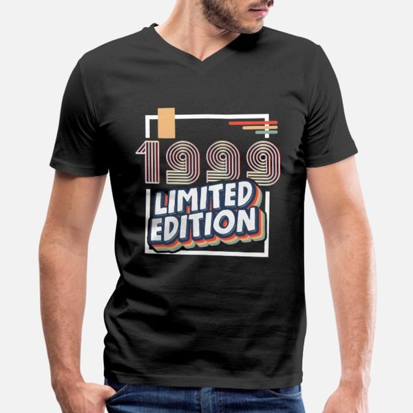 

born in 1999 limited edition birthday gift t shirt men create 100% cotton plus size 3xl cool fit comical spring autumn family shirt