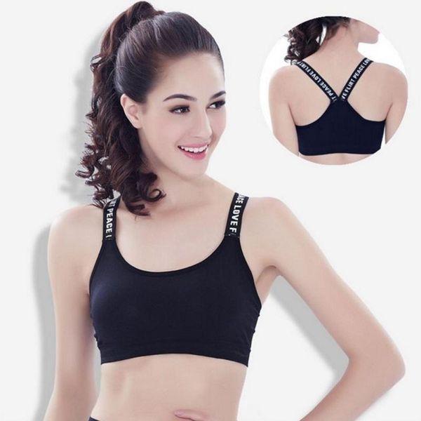 

женщины йога top фитнес йога рубашки женщины проложенный противоударный спортивные бюстгальтеры дышащий спортивный фитнес бег жилет топы ниж, White;black