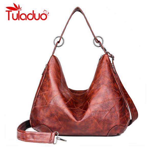 

vintage pu leather luxury shoulder bags women bags designer ladies hand for women large capacity messenger bag female totes