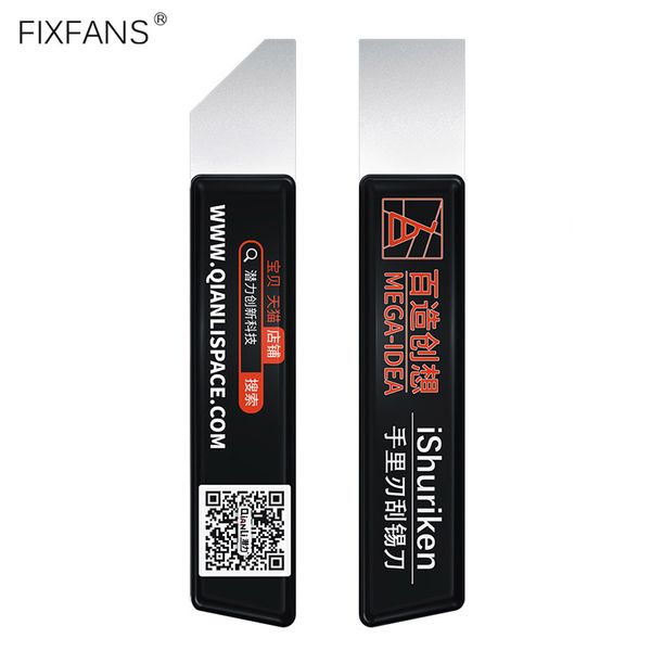 

fixfans 0.2mm thin blade metal solder paste tin scraper spudger for bga glue remover cleaning phone logic board repair tools