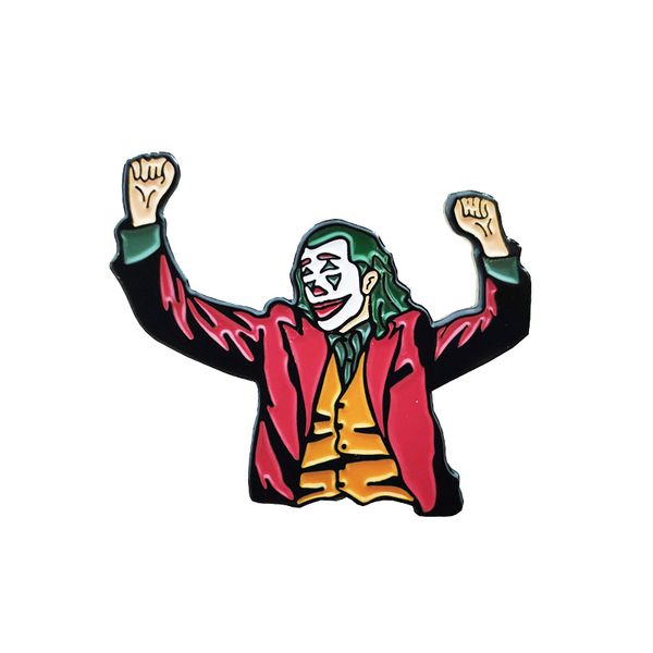 

joker 2020 enamel pin brooch, Gray