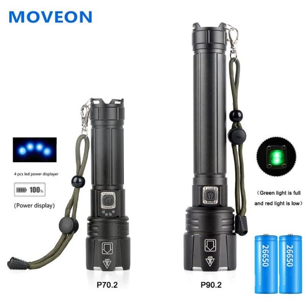 

flashlights torches usb rechargeable super bright xhp90.2 led xhp70 tactical light 18650 26650 zoom torch lantern hunting lamp hand