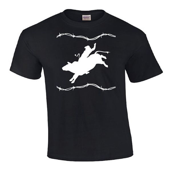 

drop shipping printed men t shirt barbed wire cowboy bull rider | graphic t-shirt cotton casual fashion brand tshirt