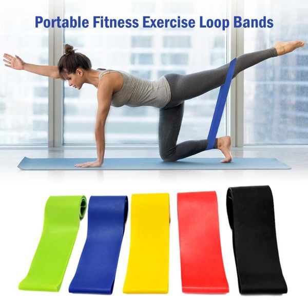 

5 pcs resistance bands set exercise yoga elastic bands loop booty band set for fitness gym home training exercise workout