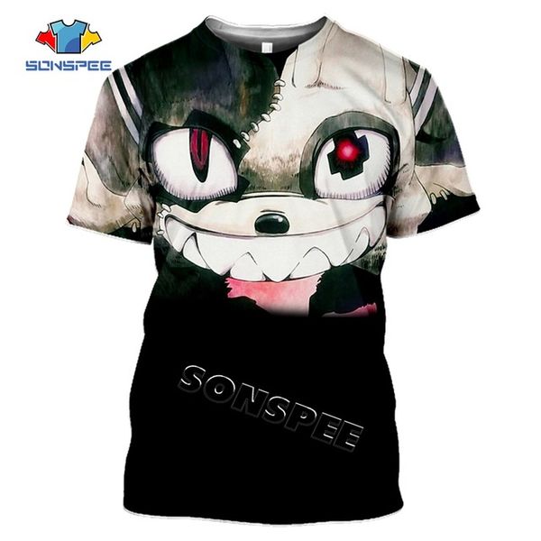 

comic men hunting anime ragdoll gleipnir summer 3d print shirts kawaii comics comics men clothing