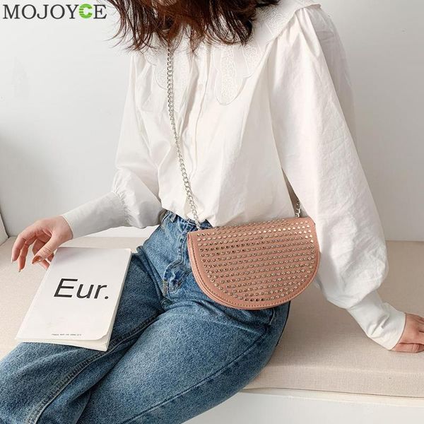 

ретро женщины плеча crossbody сумка полукруг женщины цепи ларчик кошелек кожа pu покупки путешествия посыльного сумки