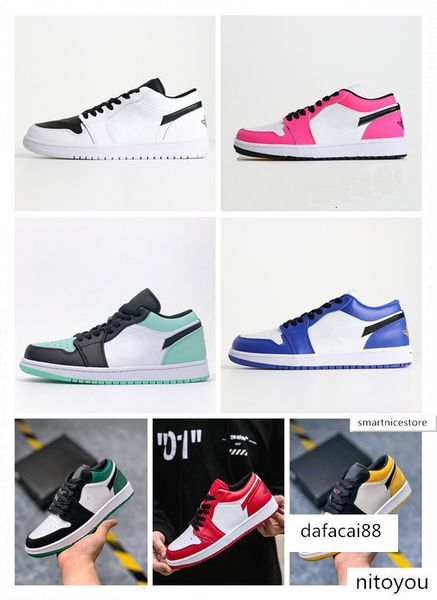 

new color matching joe 1low story gs ban nrg x union retroes 1s unc 1 og mid x travis scotts men and women low basketball shoes 36-45, Black