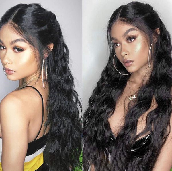 

new 4*4 silk base full lace human hair wig loose wave brazilian remy hair wigs silk glueless for women pre plucked, Black