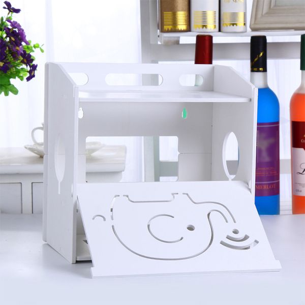 

4 layers tableoffice set-box wall mounted router rack wifi modem storage