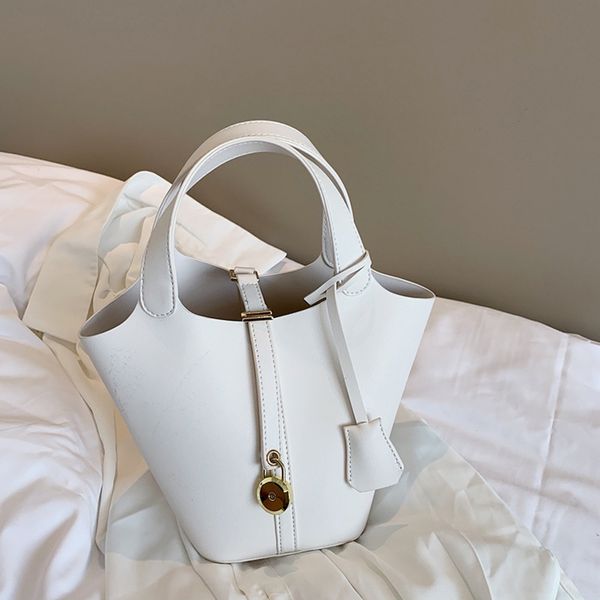 

2020 новая продуктовая корзина портативный контраст цвета ведро рука ведро bagbag корейский стиль женская мода все соответствует большой емк