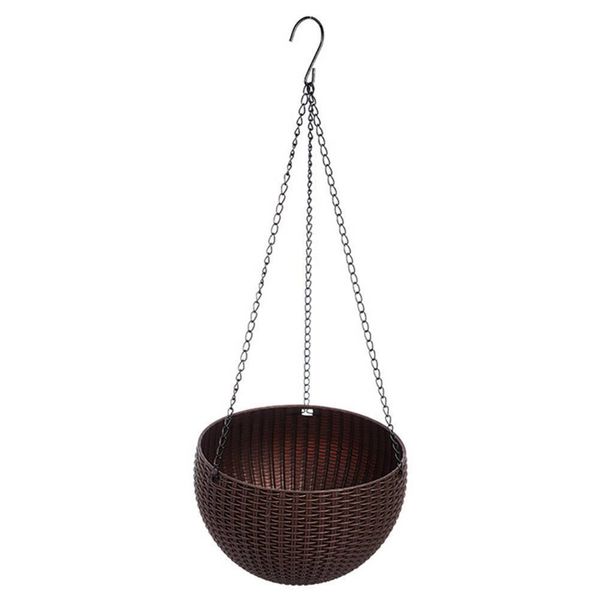 

hanging braided pattern flower pot balcony garden plant basket home decoration planter
