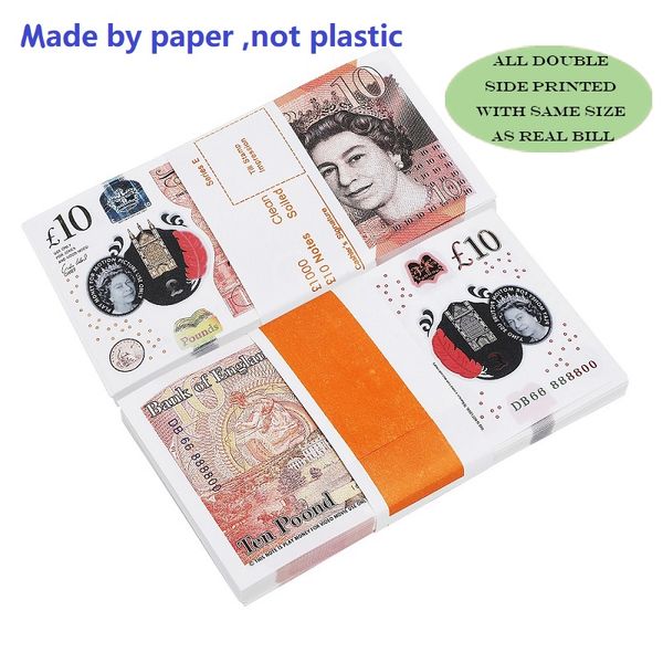 

prop pretend uk money paper copy banknote prop money 100pcs/pack5454