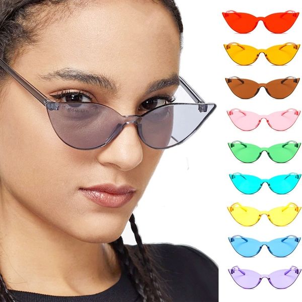 

vintage cat eye women sunglasses pc frame resin lens uv400 eyewear glasses, White;black