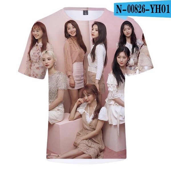 

kpop loona style new cotton brand 3d print shirts graphic horror horror men clothing