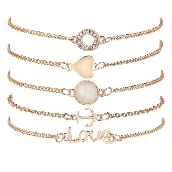 

charm bracelets bracelet set combination wholesale, Golden;silver