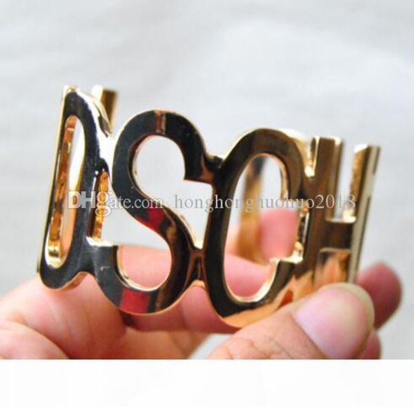 

fashion big brand  letter model exaggeration bracelet style light jewelry large bracelet female jewelry, Gray