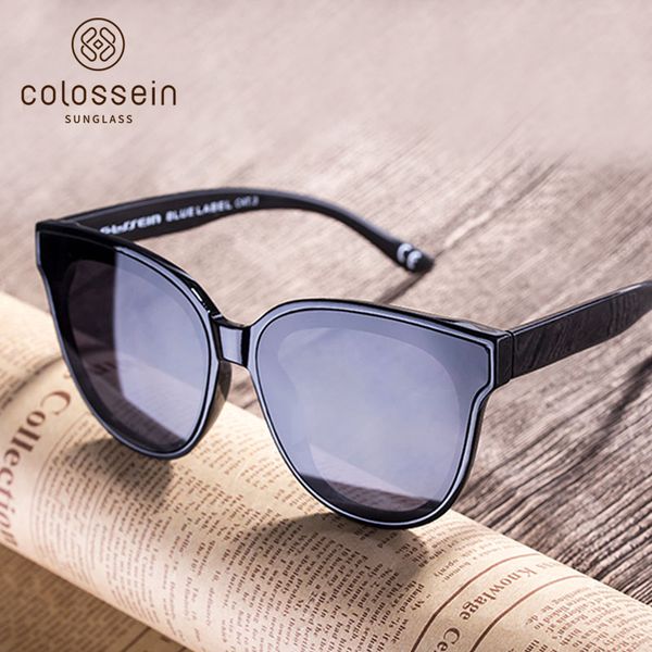 

colossein cat eye luxury sunglasses women 2020 brand designer retro r female sun glasses oculos gafas de sol, White;black