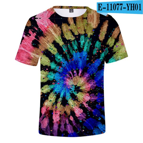 

tie dye colorful psychedelic printed 3d print shirts funny comics aesthetic men clothing