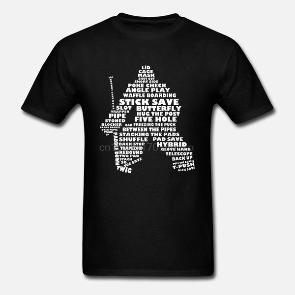 

мужчины майка хоккейная вратарские язык calligram смешно тенниска новизна тенниска женщин
