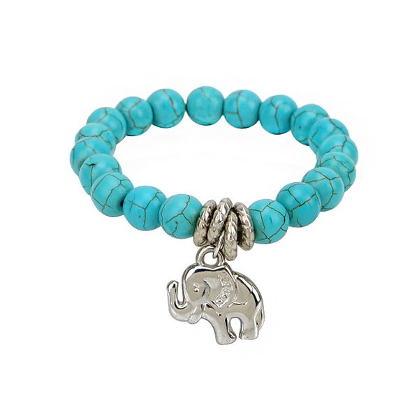 

beaded, strands imayson fashion animal cute bracelet bohemian handmade beaded elephant explosion models for women men, Black