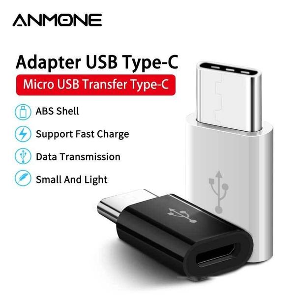 

anmone mobile phone adapter micro to usb c data card conversion head otg3.1 microusb connector for xiaomi 4c /letv /huawei