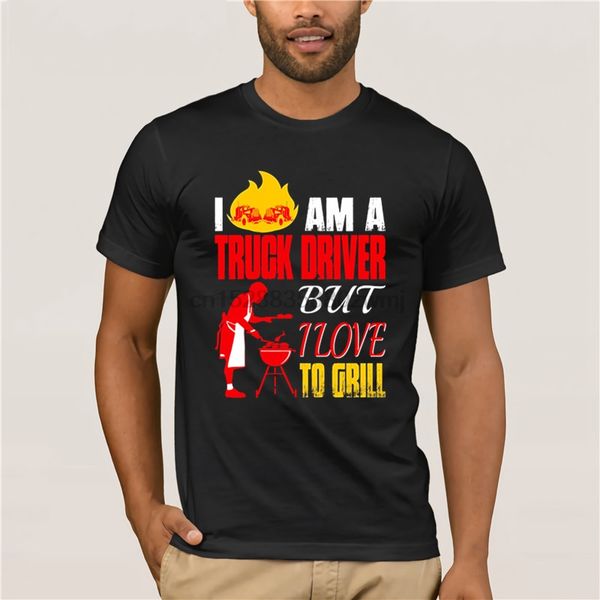 

i am a truck driver but i love to grill barbecue bbq tshirt