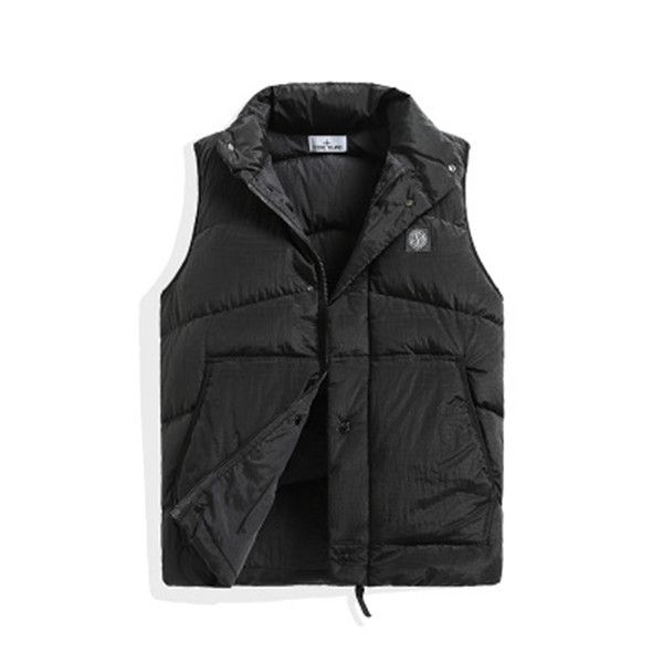 

Stone brand island jackets men vest sleeveless down jacket Europe America mens designer jackets high quality fashion mens down vest selling