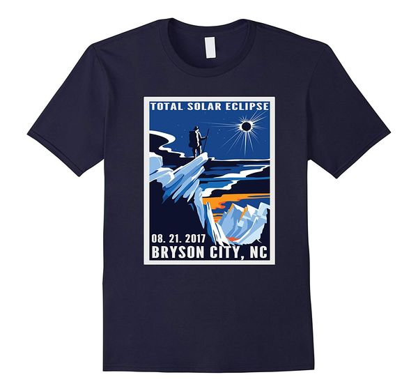 

2019 fashion men t shirt vintage bryson city north carolina eclipse august