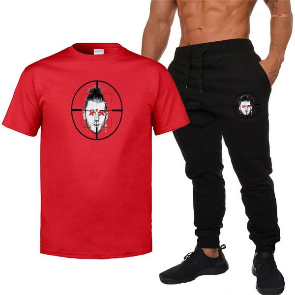 

hip hop street sets fashion rapper print mens tracksuits pullover sports short sleeve trousers homme 2pcs, Gray