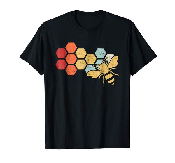 

retro vintage beekeeper beekeeping honey t-shirt 2019 summer men's street style men printing on t shirts