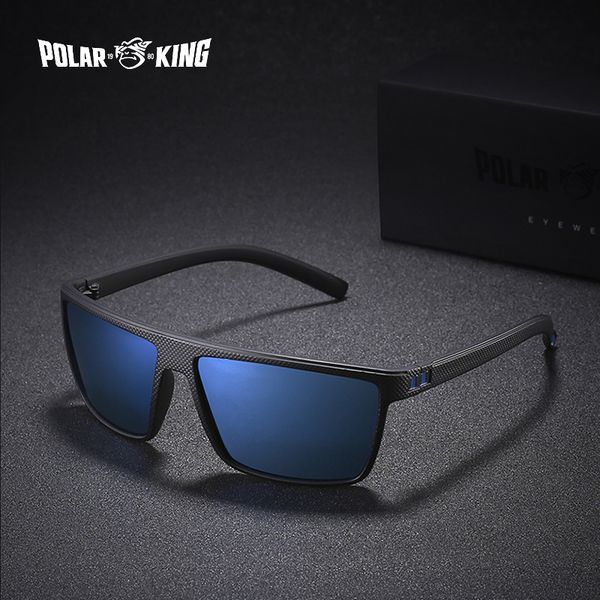 

sunglasses polarking brand retro polarized for men men's fashion square driving eyewear traveling sun glasses, White;black