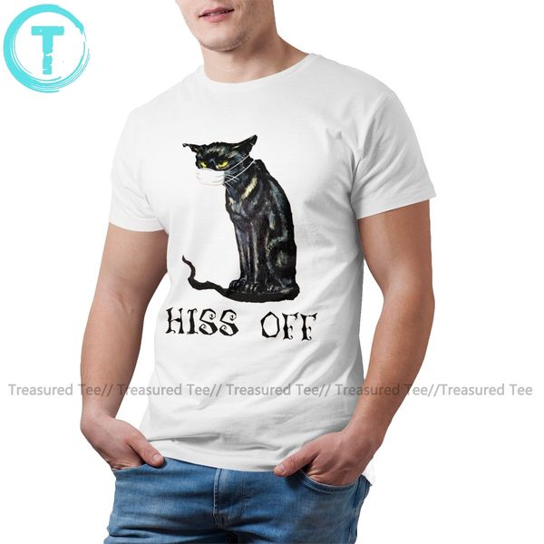 

pocket cat t shirt hiss off cat quarantine t-shirt fun 100 cotton tee shirt short sleeve beach male 3xl tshirt