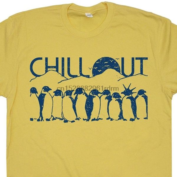 

одежда chill out penguin футболка прохладный смешные высказывание cute vintage graphic punk hipster мужчины женщины kid 4523