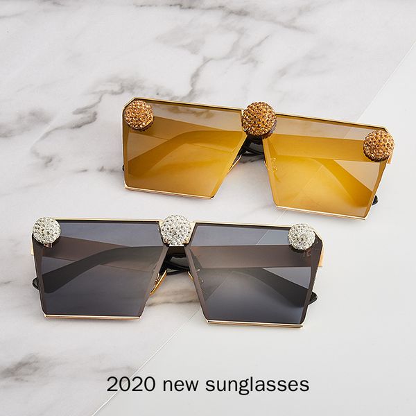 

rhinestone sunglasses women 2020 vintage gold square sunglasses men designer retro diamond glasses nx, White;black