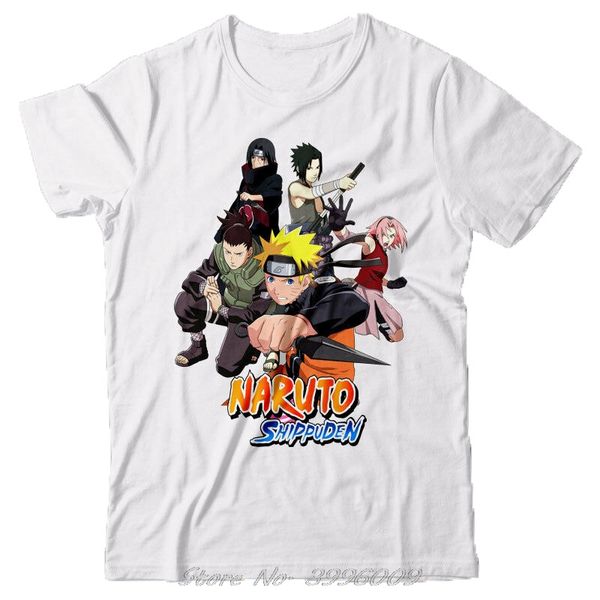 

смешные аниме футболки - наруто японский мультфильм моды марка мужчины лето печать повседневный t-shirt streetwear футболках