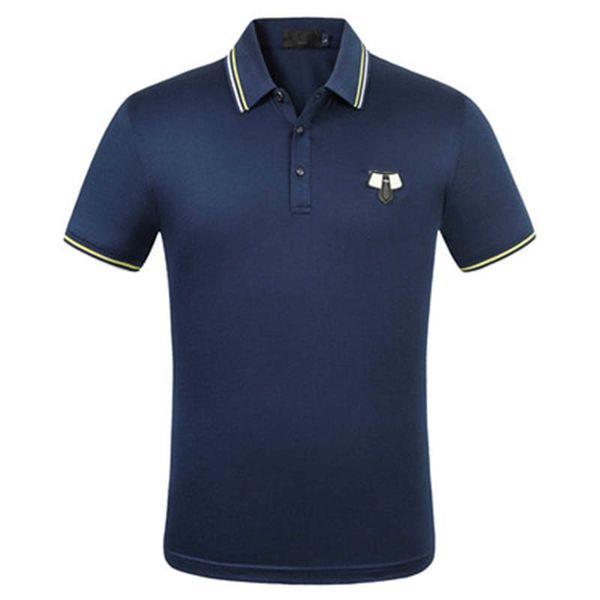 

20s fashion mens polos shirts summer polos for men soft t-shirts striped neck casual mens solid color clothing 5 colors asian size -3xl, White;black